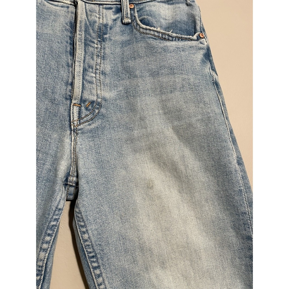 MOTHER The Tomcat Jeans in The Confession Wash Blue Distressed Size 26 USA Made - Picture 3 of 13